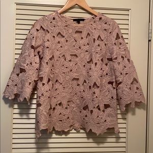 Floral cutout shirt